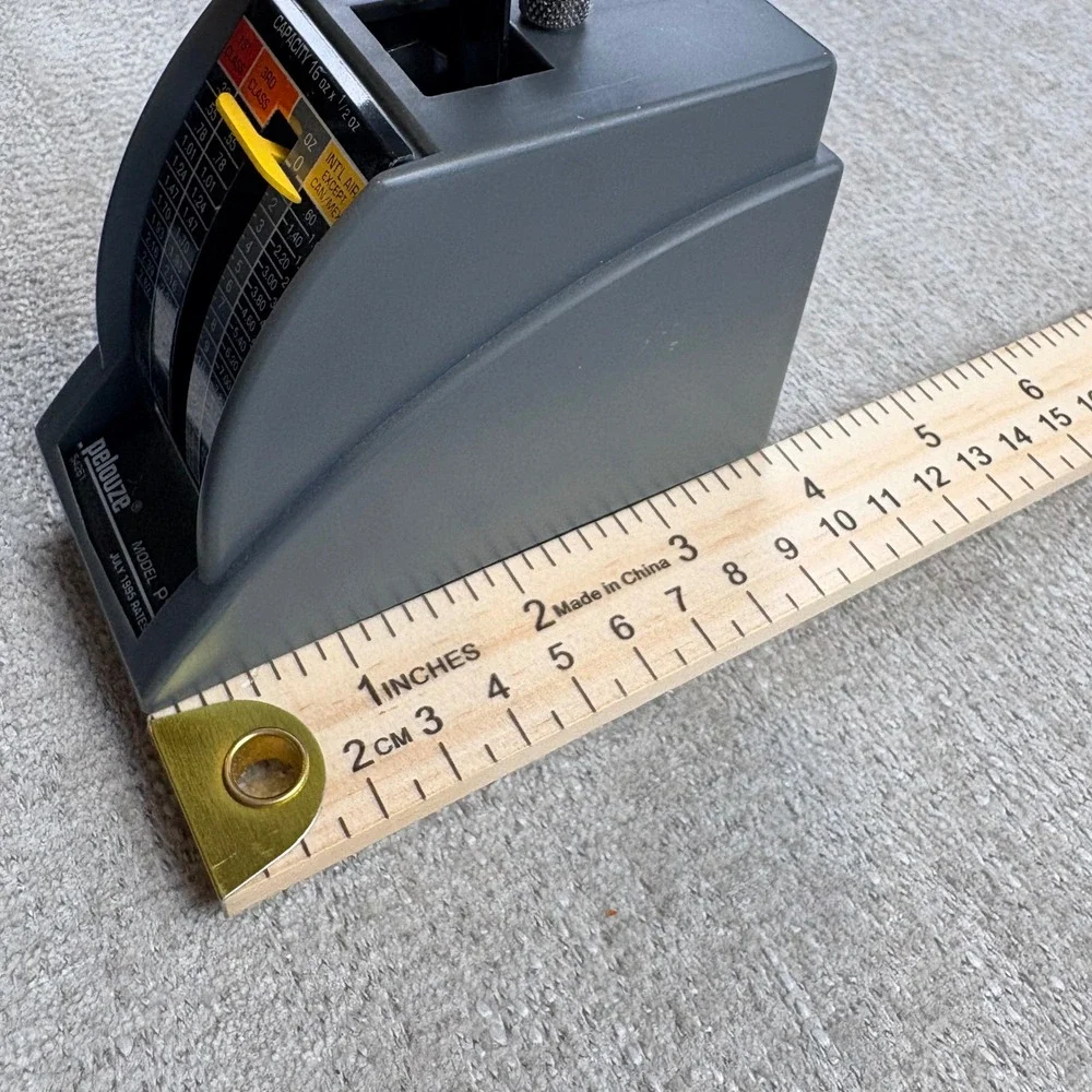 Pelouze Model P1 Postal Scale 16oz Grey Vintage 1995 Manual Office Industrial